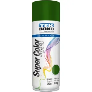 TINTA SPRAY METÁLICO VERDE 350ML TEKBOND