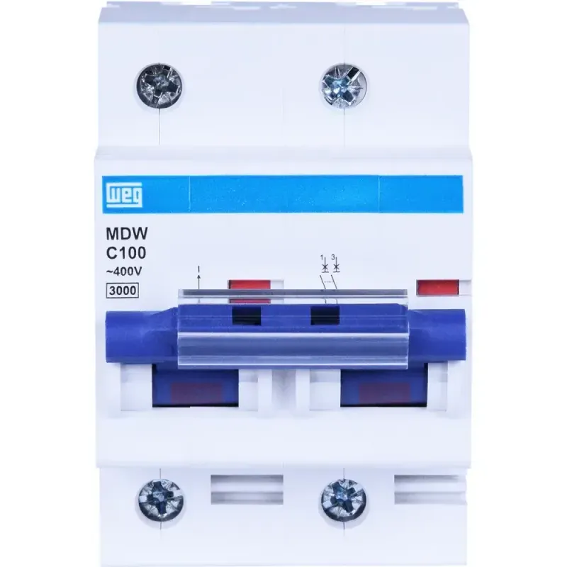 DISJUNTOR-BIPOLAR-WEG-DIN-CURVA-C-100A-3KA