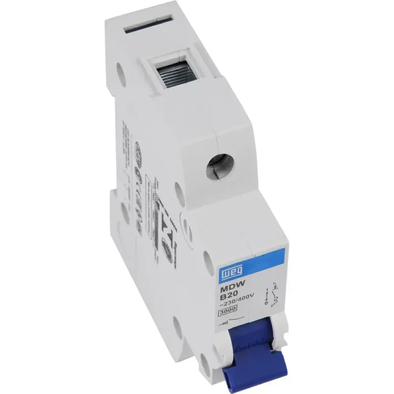 DISJUNTOR-UNIPOLAR-WEG-DIN-CURVA-B-20A-3KA