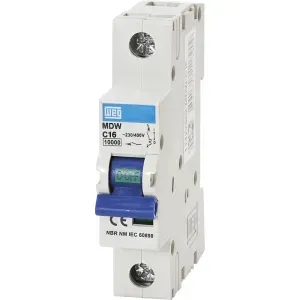 DISJUNTOR UNIPOLAR WEG DIN CURVA B 25A 3KA