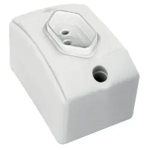 TOMADA SOBREP PERLEX RET 10A BR