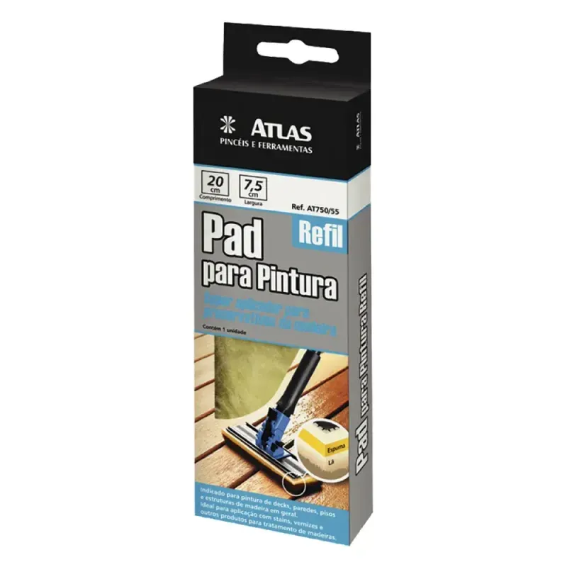 REFIL-PAD-PINTURA-ATLAS-ESPUMA-LA-P--MADEIRA