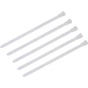 Abraçadeira Com Trava 150 x 7,6mm Branca 20 Peças Worker