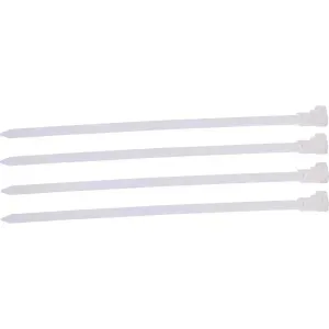 Abraçadeira Branca Com Trava 200 x 7,6mm com 20 Peças Worker