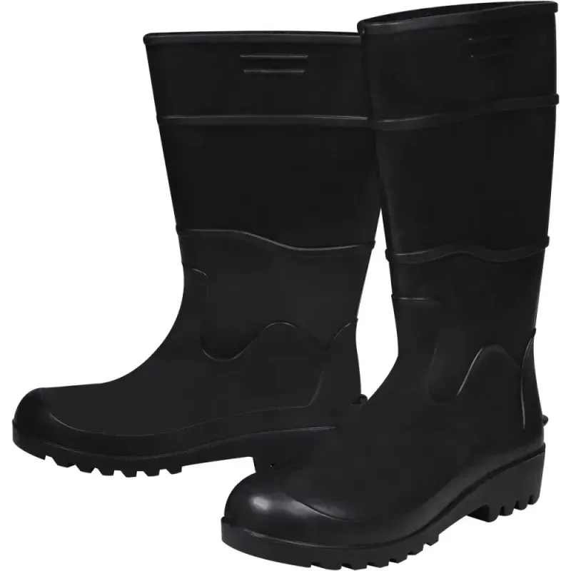 Bota-PVC-Preta-N39-Cano-Longo-Sem-Forro-Worker
