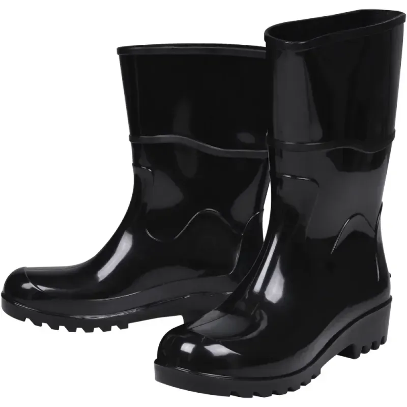 Bota-PVC-Preta-N39-Cano-Medio-Com-Forro-Worker