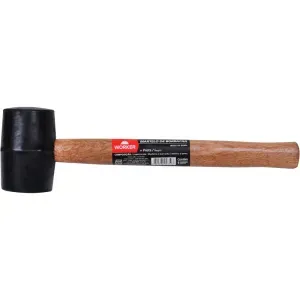 Martelo Borracha 40mm Cabo de Madeira Worker
