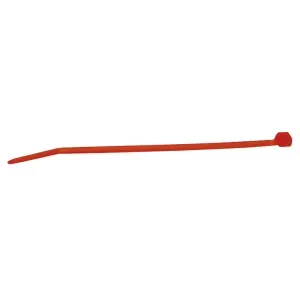 Abraçadeira de Nylon 2,5x200mm Vermelha 100 Peças Worker