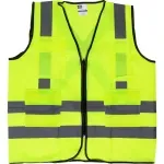Colete-Refletivo-Amarelo-4 Bolsos-Tamanho-G-Worker