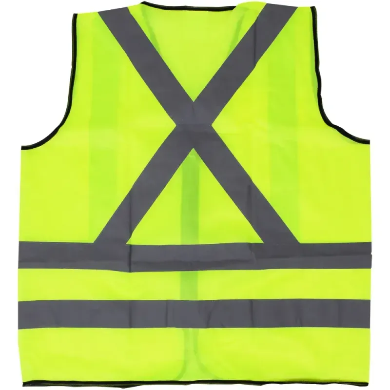 Colete-Refletivo-Amarelo-4 Bolsos-Tamanho-G-Worker