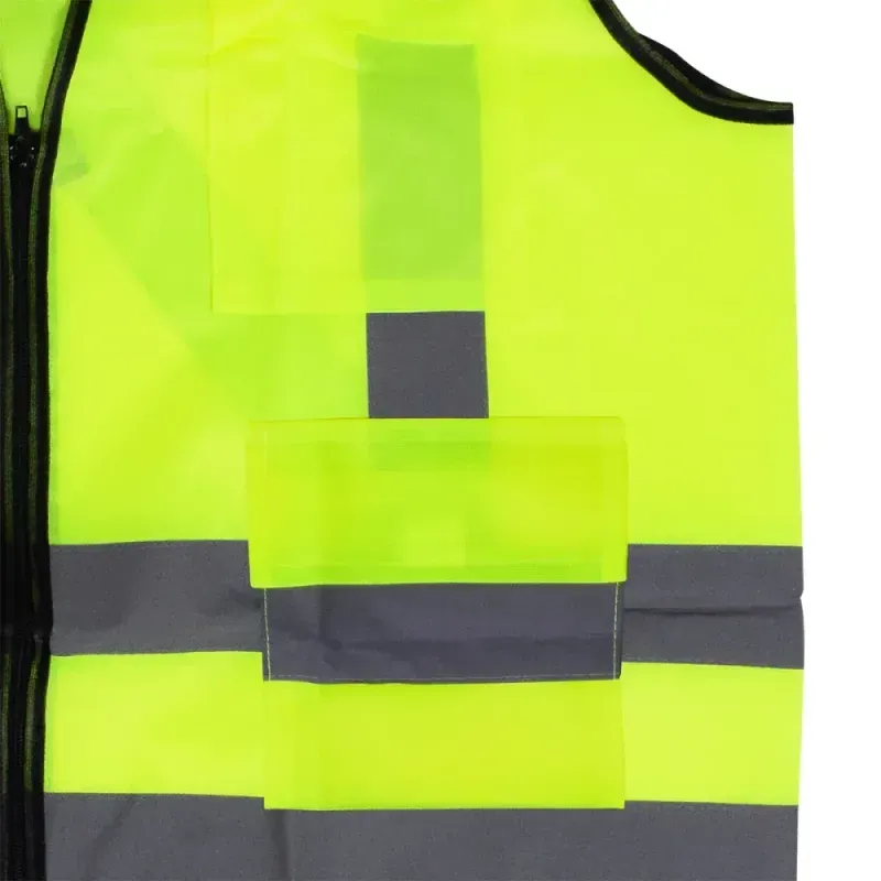 Colete-Refletivo-Amarelo-4 Bolsos-Tamanho-G-Worker