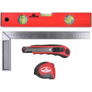 Kit de Medição com 4 Peças Worker