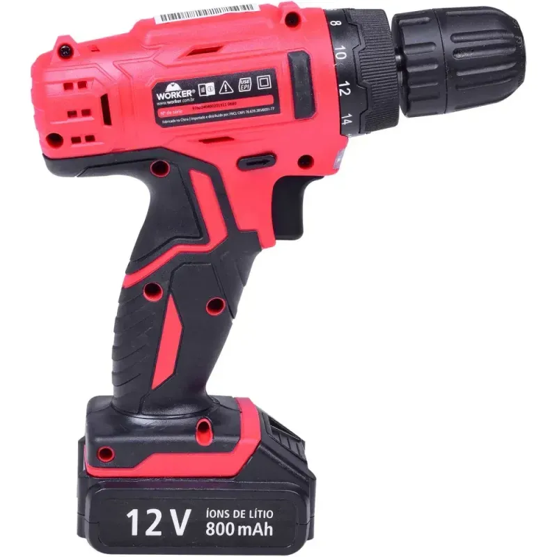 Parafusadeira-Furadeira-a-Bateria-12V-1-32--52-Pecas-Worker
