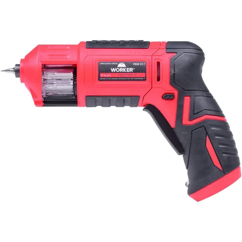 Parafusadeira-a-Bateria PBW-017 com-17 Pecas-36V-Biv-Worker