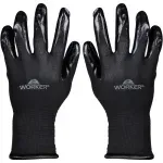 Luva-Poliester-Banhada-Borracha-Nitrilica-Tam10-Preto-Worker