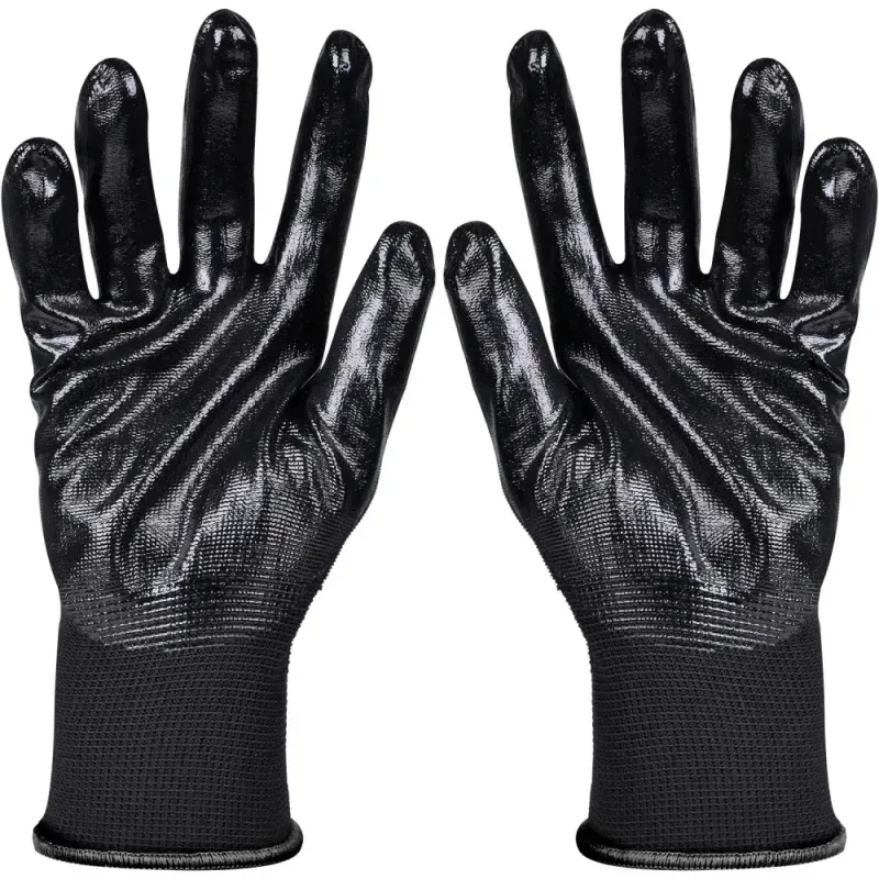 Luva-Poliester-Banhada-Borracha-Nitrilica-Tam10-Preto-Worker