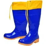 Bota-PVC-Azul-Amarela-N35-Cano-Longo-Com-Polaina-Worker
