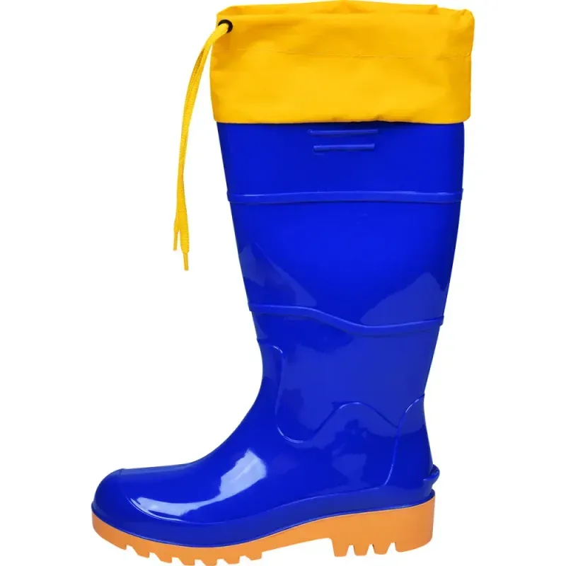 Bota-PVC-Azul-Amarela-N35-Cano-Longo-Com-Polaina-Worker
