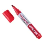 Marcador-Permanente-Recarregavel-Grosso-Vermelho-Worker