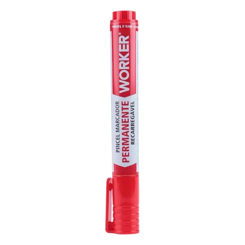 Marcador-Permanente-Recarregavel-Grosso-Vermelho-Worker