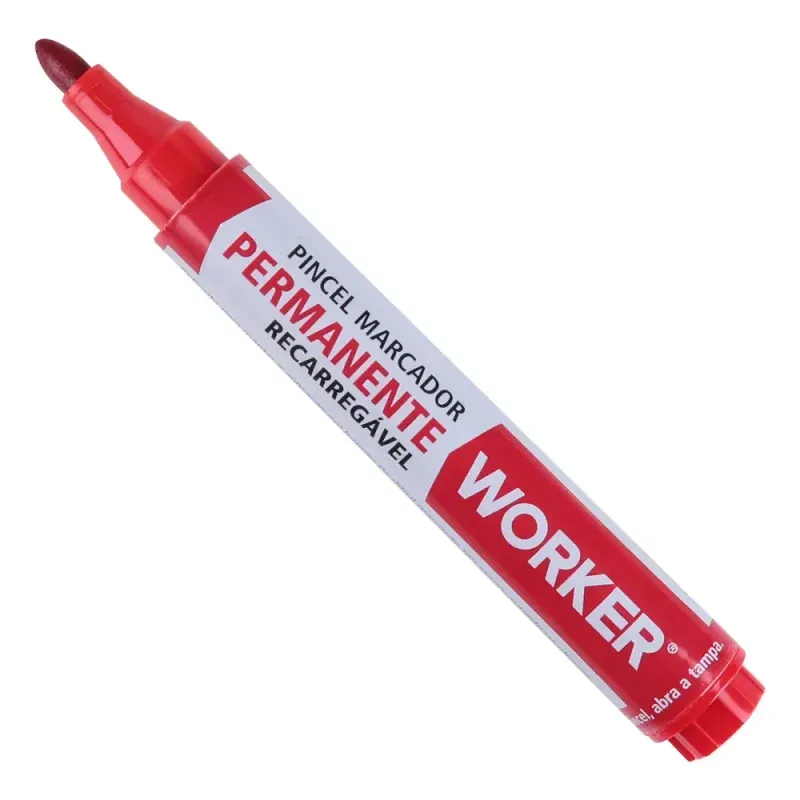 Marcador-Permanente-Recarregavel-Grosso-Vermelho-Worker