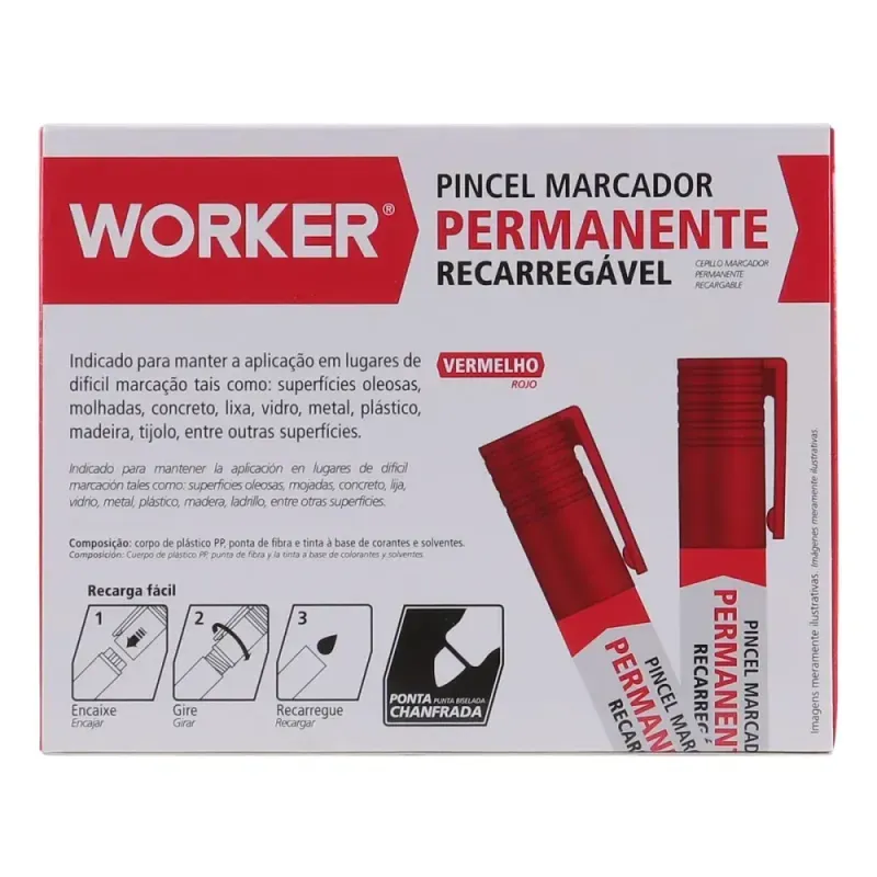 Marcador-Permanente-Recarregavel-Grosso-Vermelho-Worker