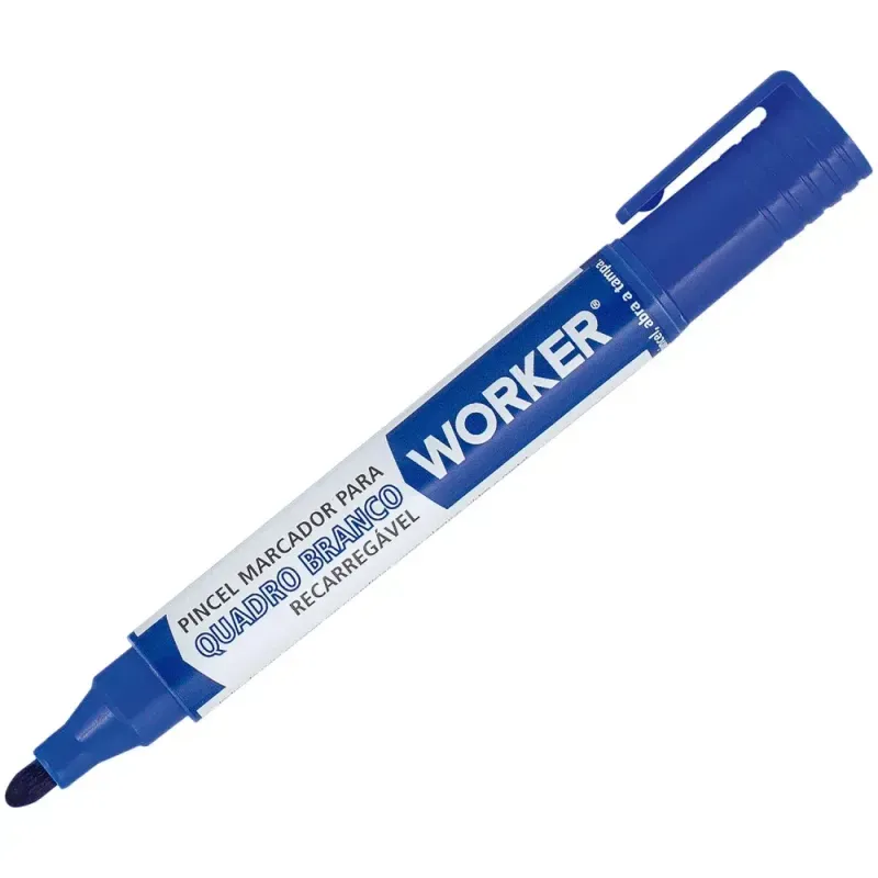 Marcador-Recarregavel-Azul-para-Quadro-Branco-Worker