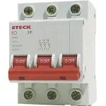 DISJUNTOR-TRIPOLAR-STECK-DIN-CURVA-C-100A-3KA