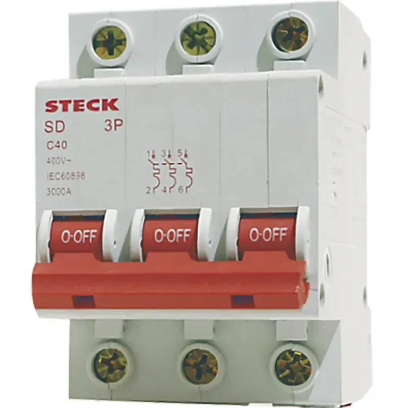 DISJUNTOR-TRIPOLAR-STECK-DIN-CURVA-C-100A-3KA