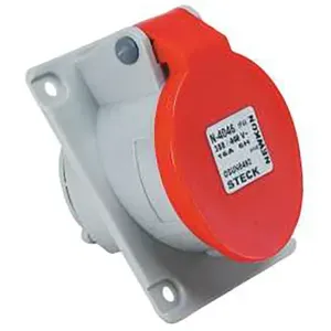 TOMADA EMBUTIR 3P+T STECK 16A 380/440V 6H VERMELHO