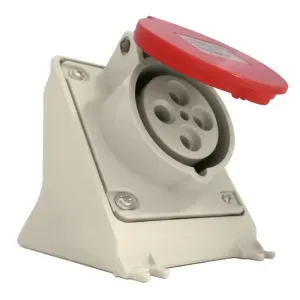 TOMADA SOBREPOR 3P+T STECK 32A 380/440V 6H VERMELHO
