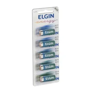 BATERIA ALCALINA A23 CARTELA 5PÇS ELGIN