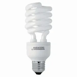 LÂMPADA COMPACTA BRANCA TASCHIBRA ESPIRAL 25W 127V
