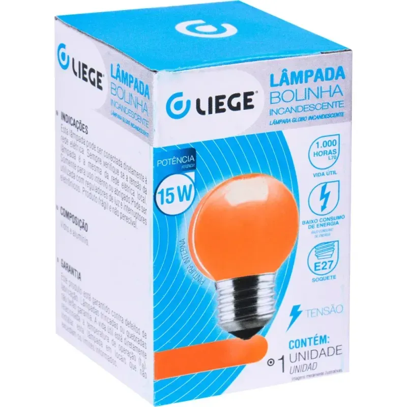 Lampada-Bolinha-15w-E27-Laranja-Incandescente-Liege--127v