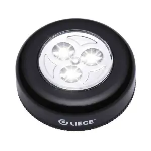 LUMINÁRIA DE TOQUE LIEGE 3LEDS PR 3PILHAS AAA