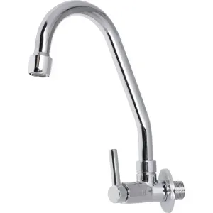 Torneira Bica Móvel 1/4" Parede Metal C60 Liege