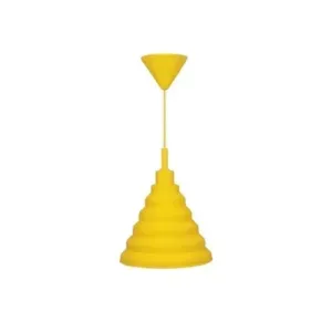 Pendente Silicone E27 24cm Amarelo Taschibra