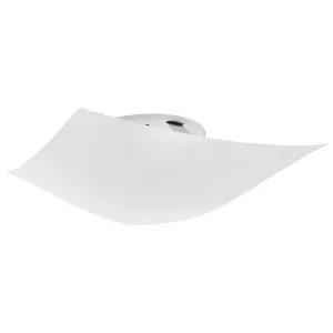 Plafon Solari Branco 1XE27 Quadrado Taschibra