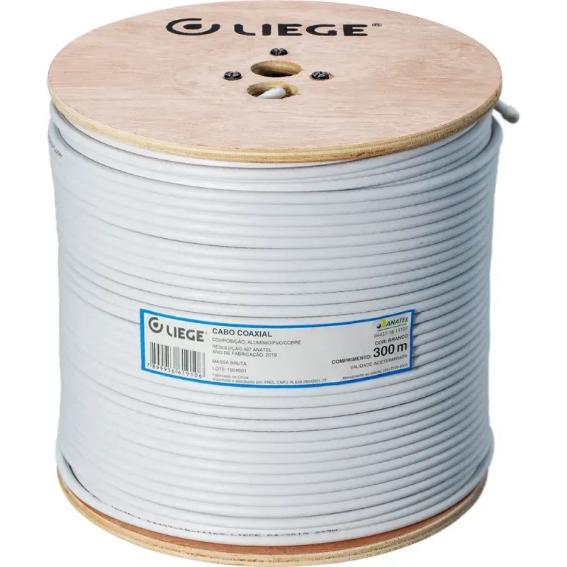 Cabo-Coaxial-Serie-59-67--300m-Branco-Liege