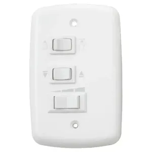 Chave Ventilador 3V Tecla 4,0+6,0uf 127V Branca Liege