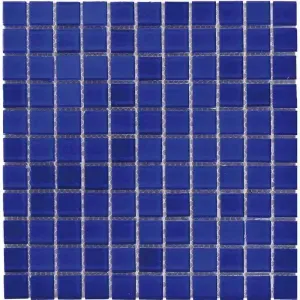 Pastilha De Vidro Cristal Azul Marinho 30cmx30cm Liege