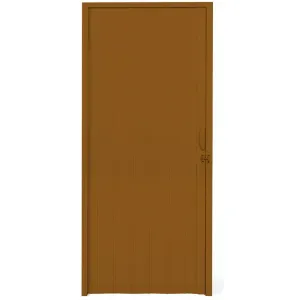 Porta Sanfonada PVC 2,10m x 70cm Mogno Kala