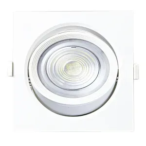 Luminária Spot Led Par30 Quadrada Amarela 10W Liege