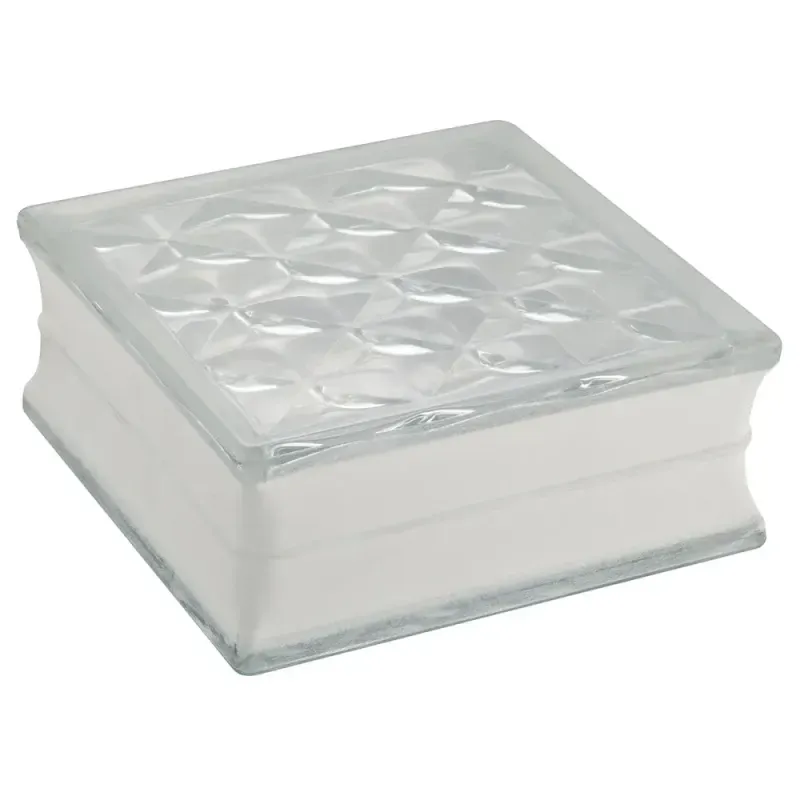 Tijolo-de-Vidro-Checker-Transparente-19x8cm-6-Pecas-Liege