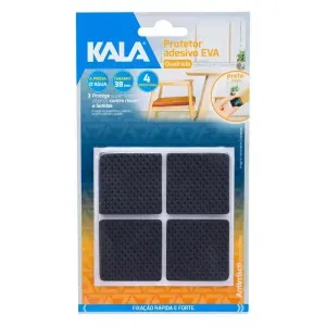 Feltro Adesivado 50X50Mm Carpete Kala Cartela Com 4 Peças