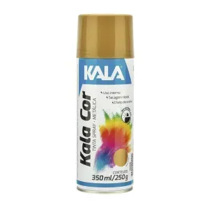 TINTA SPRAY METÁLICO KALA OURO 350ML