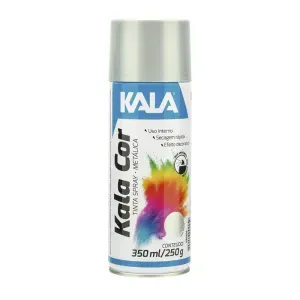 TINTA SPRAY METÁLICO KALA PRATA 350ML