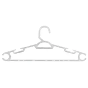 CABIDE DE ROUPAS PS TRANSPARENTE GRANDE KALA 3 PEÇAS