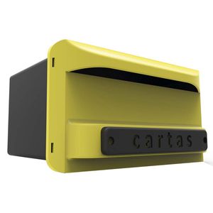 Caixa de Correio em Polipropileno Amarela 140x270mm Kala