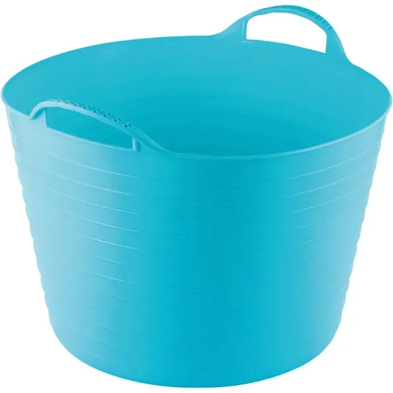 Cesto-Multiuso-com-Alcas-em-Polietileno-Azul-14l-Kala